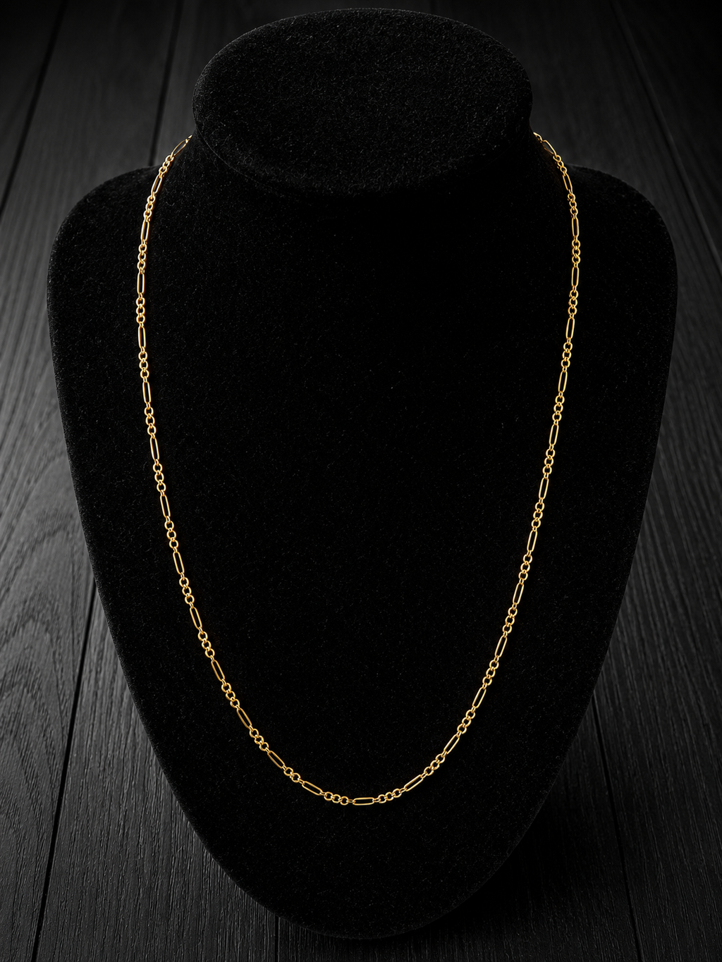 14K Italian Gold Figaro Chain for Women