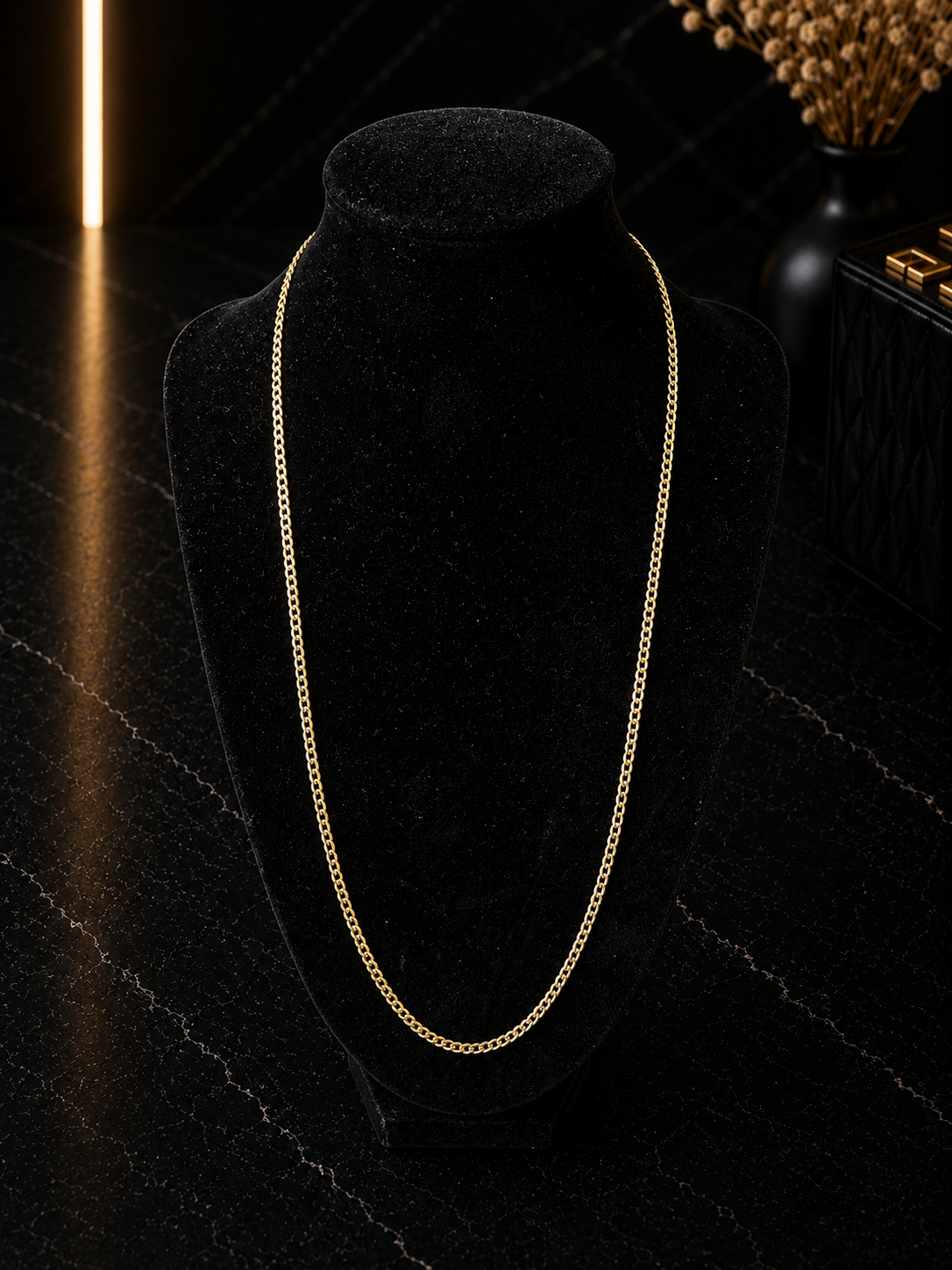 14K Italian Cut Chain
