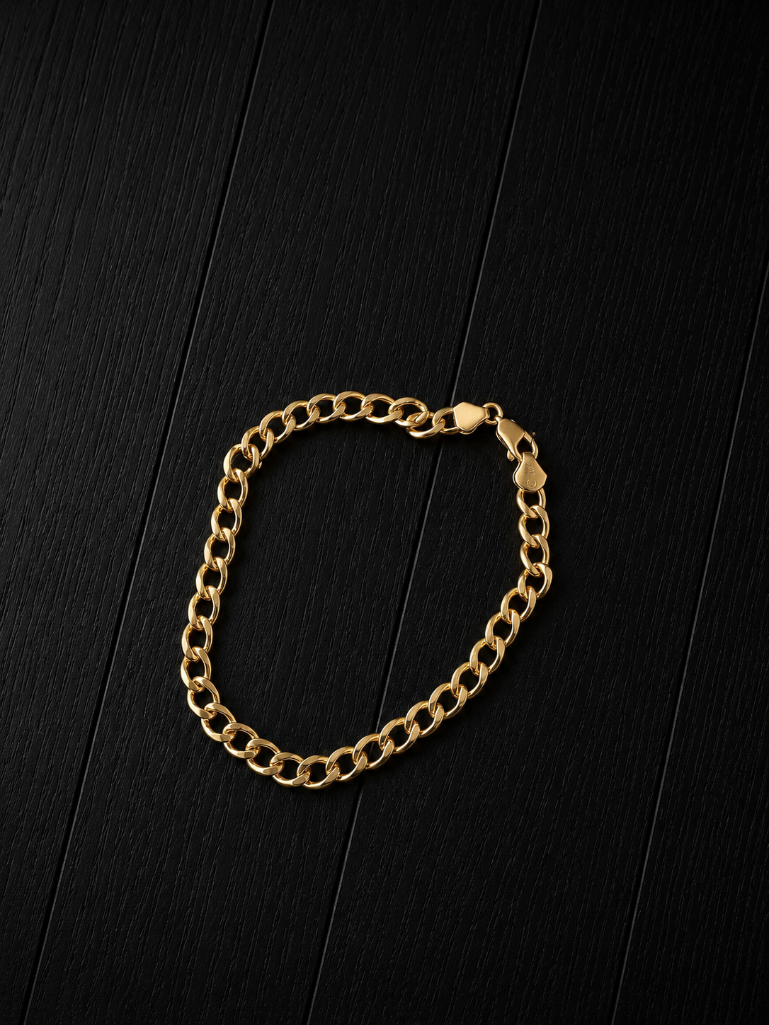 14K Italian Gold Diamond Cut Bracelet